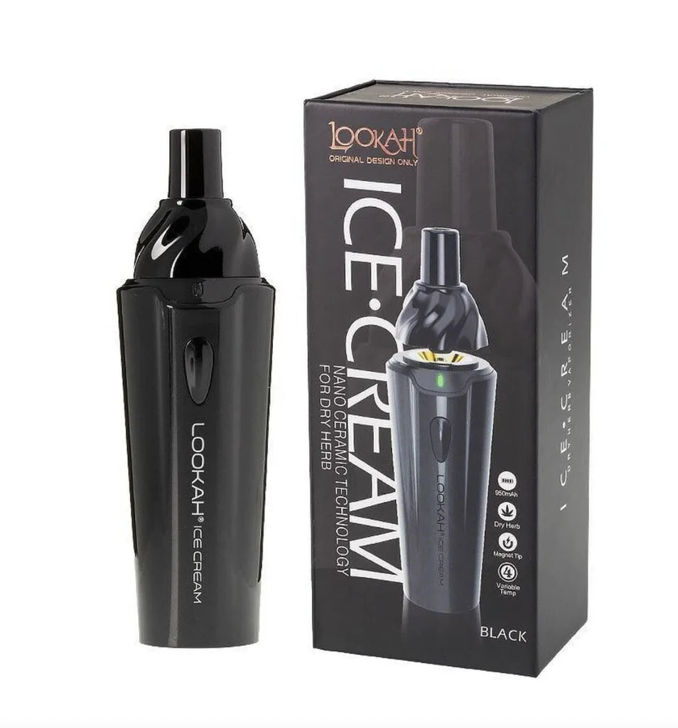ICE CREAM DRY HERB VAPORIZER - BLACK