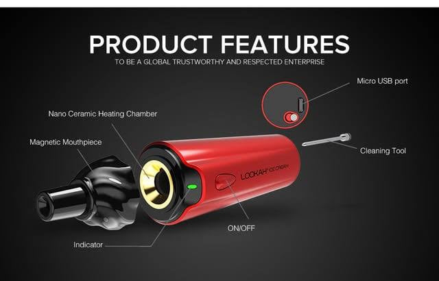 ICE CREAM DRY HERB VAPORIZER - BLACK