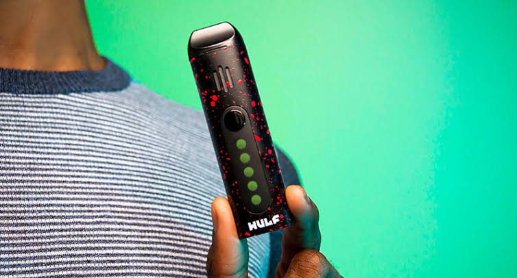 WULF FLORA DRY HERB VAPORIZER - BLACK GREEN