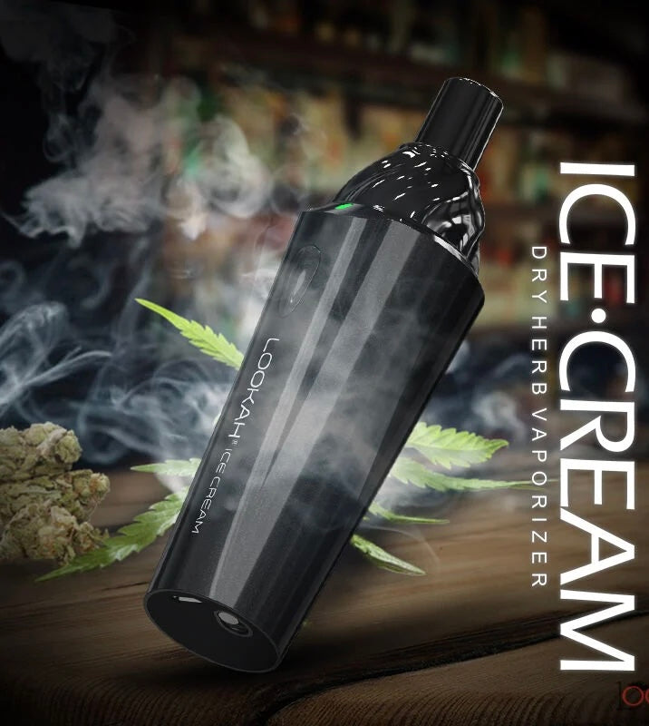 ICE CREAM DRY HERB VAPORIZER - BLACK