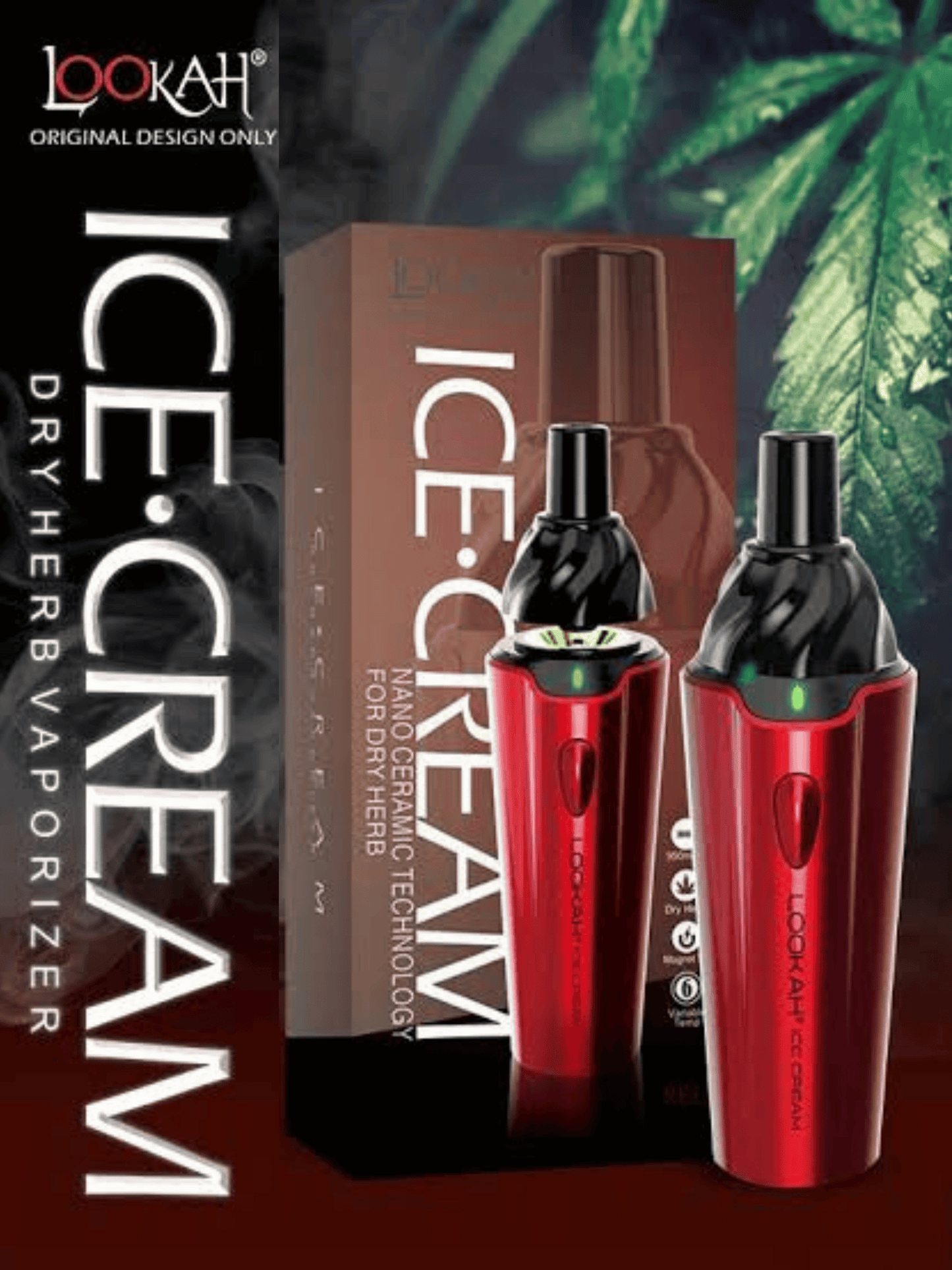 ICE CREAM DRY HERB VAPORIZER - RED