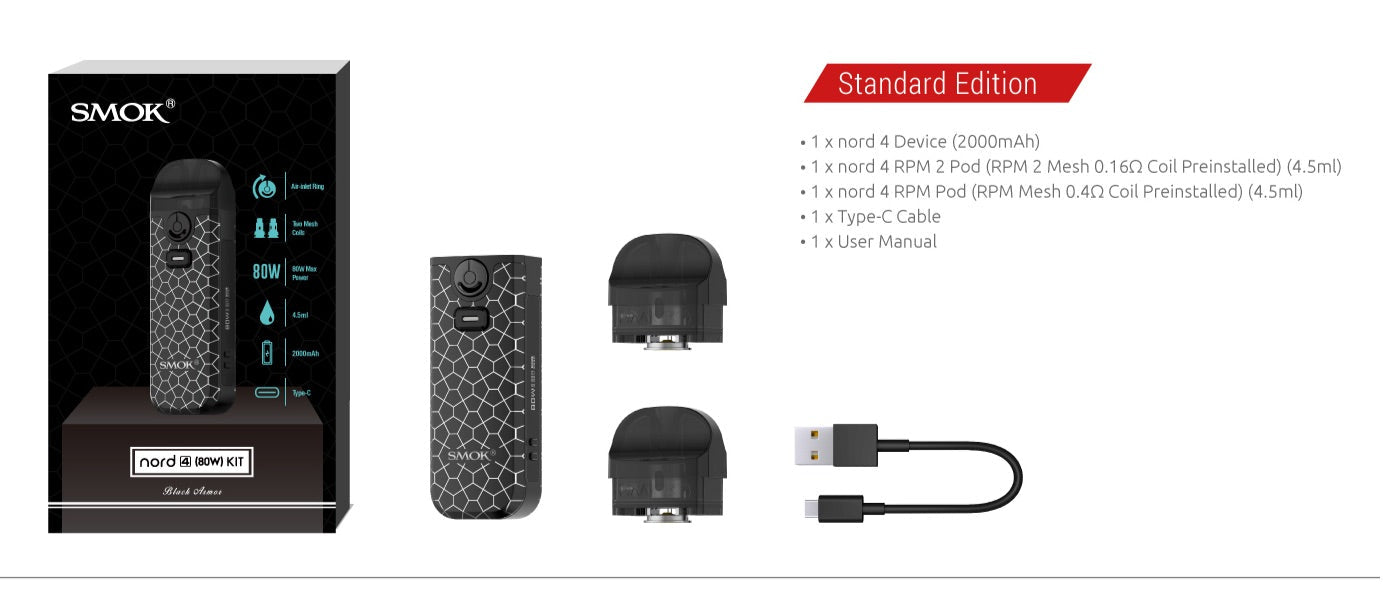 NORD 4 (80W) KIT - FLUID BLACK GRAY