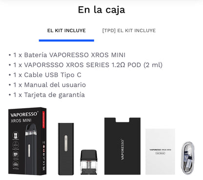 XROS MINI - SPACE GRAY - Ri•Co VapeStore